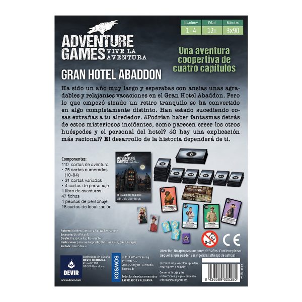 ADVENTURE GAMES GRAN HOTEL ABADDON - Image 4