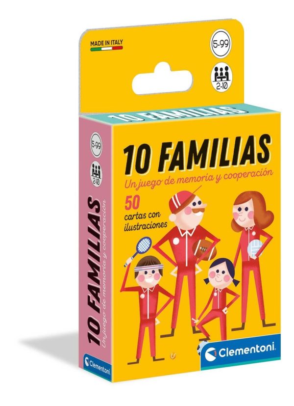 BARAJA CARTAS 10 FAMILIAS CLEMENTONI