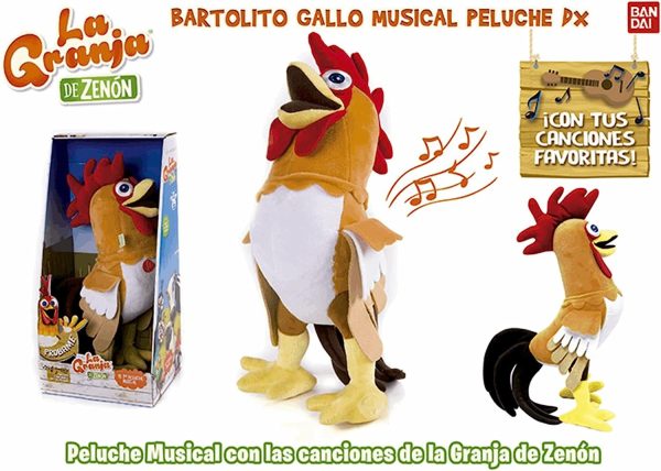 BARTOLITO GALLO MUSICAL PELUCHE DX - LA GRANJA DE ZENON - Image 5
