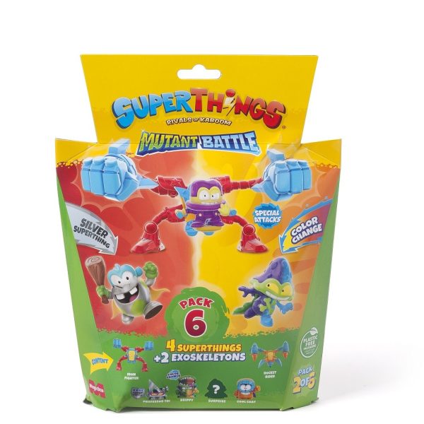 BLISTER PACK 6 SUPERTHINGS MUTANT BATTLE S.12 - Image 2