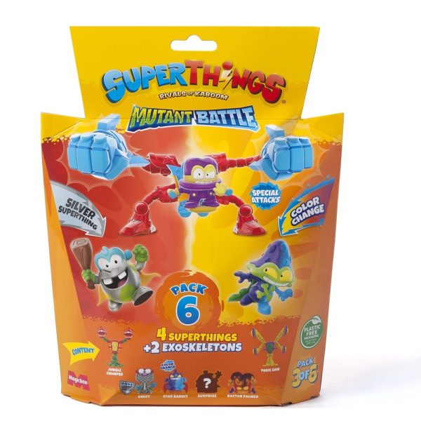 BLISTER PACK 6 SUPERTHINGS MUTANT BATTLE S.12 - Image 3