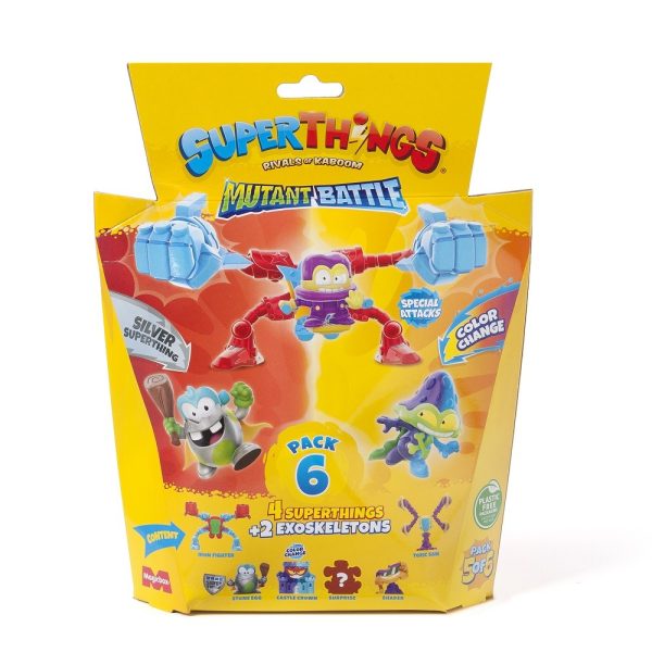 BLISTER PACK 6 SUPERTHINGS MUTANT BATTLE S.12 - Image 5