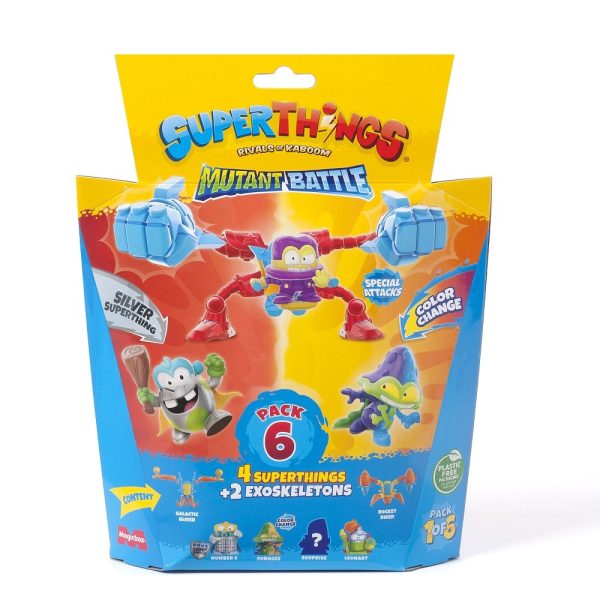 BLISTER PACK 6 SUPERTHINGS MUTANT BATTLE S.12