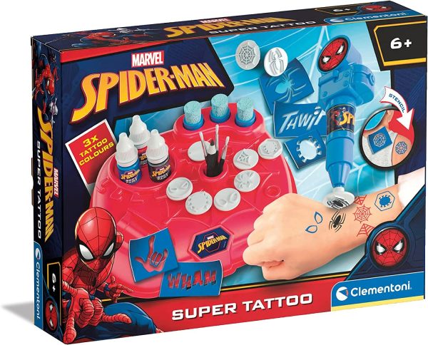 MARVEL SUPER TATTOO TATUAJES SPIDERMAN