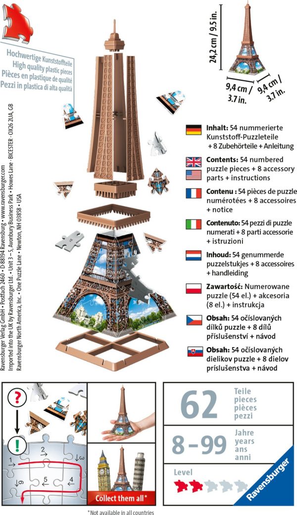 MINI PUZZLE 3D TORRE EIFFEL - Image 2
