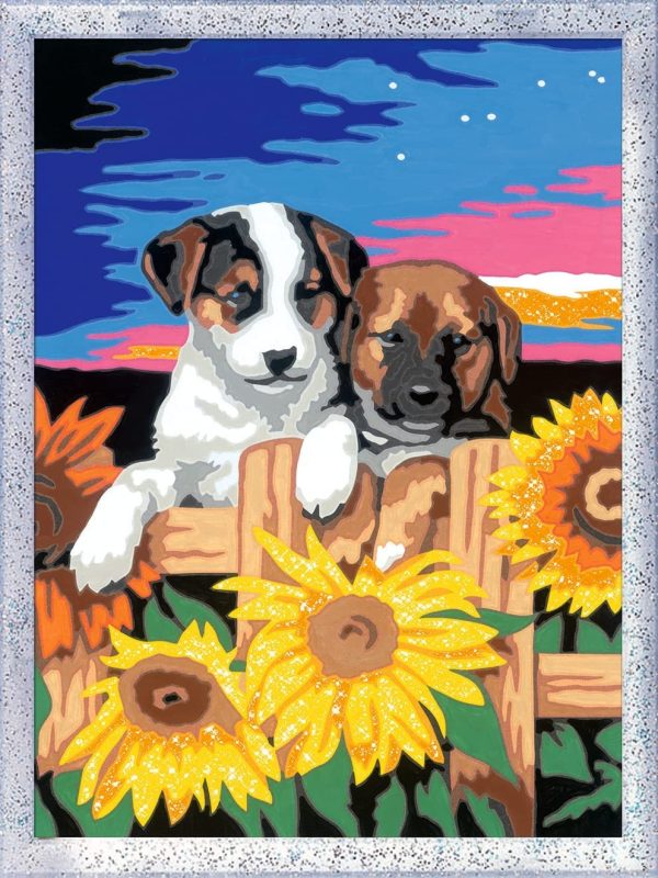 CREART SERIE D CLASSIC - CACHORROS CON GIRASOLES - Image 2