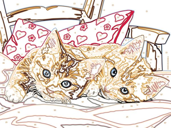 CREART SERIE D - GATITOS EN LA ALMOHADA - Image 3