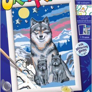 CREART SERIE E - LOBOS A LA LUZ DE LA LUNA