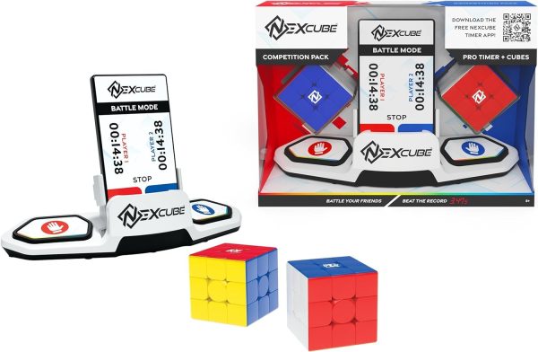 NEXCUBE 3X3 BATTLE PACK: 2 CUBOS + TEMPORIZADOR - Image 2