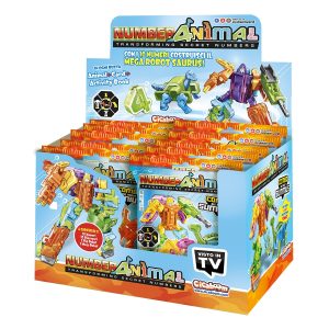 DISPLAY 10 NUMERANIMAL COMBO MEGA ROBOT SAURUS