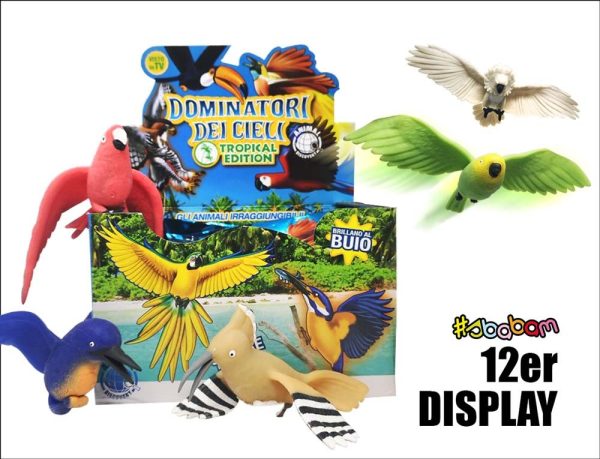 DISPLAY 12 DOMINADORES DE LOS CIELOS TROPICALES
