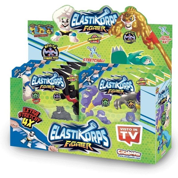 DISPLAY 12 ELASTIKORPS FIGHTER NANO SIZE PACK DE 2