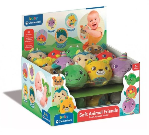 DISPLAY 24 SUAVES AMIGOS ANIMALES PELUCHES