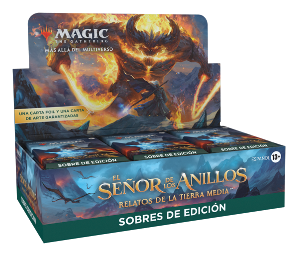 DISPLAY 30 SOBRES EDICION MAGIC EL SEÑOR DE LOS ANILLOS