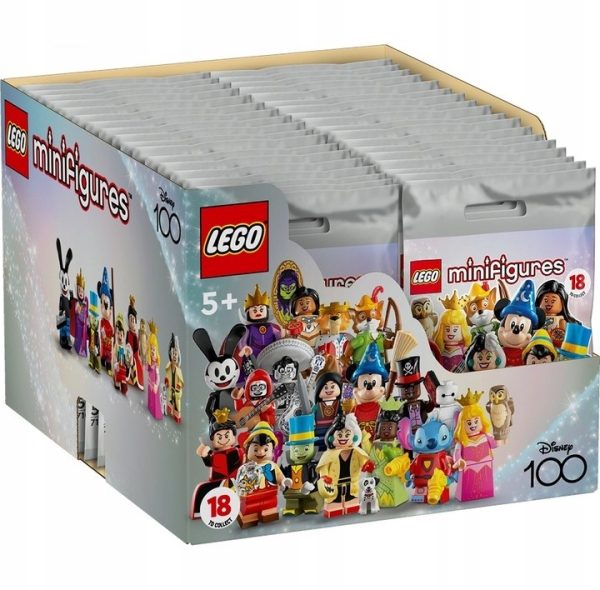 DISPLAY 36 SOBRES MINIFIGURAS LEGO DISNEY 100TH EDICION LIMITADA