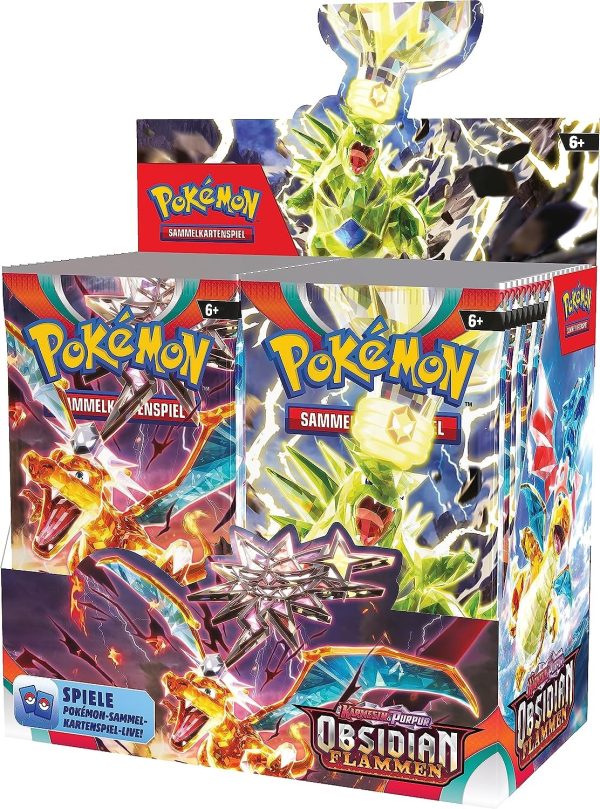 DISPLAY 36 SOBRES POKEMON ESCARLATA Y PURPURA: LLAMAS OBSIDIANAS CASTELLANO - Image 5