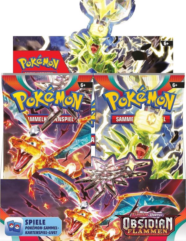 DISPLAY 36 SOBRES POKEMON ESCARLATA Y PURPURA: LLAMAS OBSIDIANAS CASTELLANO - Image 6