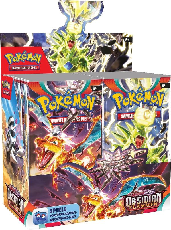 DISPLAY 36 SOBRES POKEMON ESCARLATA Y PURPURA: LLAMAS OBSIDIANAS CASTELLANO