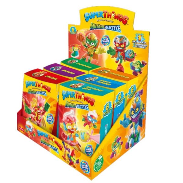 DISPLAY 6 KID BOX SUPERTHINGS MUTANT BATTLE S.12 - Image 2