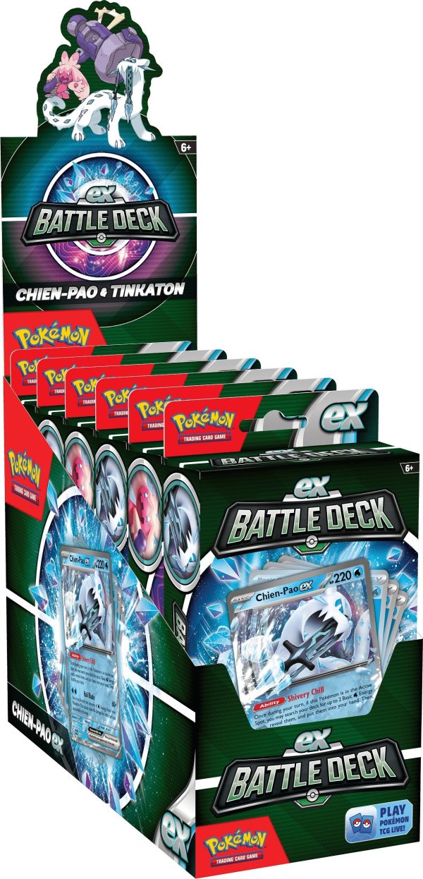 DISPLAY 6 POKEMON BARAJA DE COMBATE CHIEN-PAO / TINKATON - Image 2