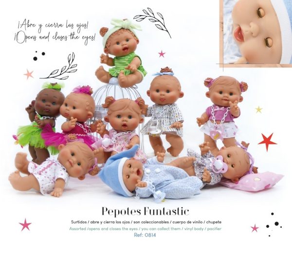 EXPOSITOR 8 PEPOTES FUNTASTIC (OJOS MOVILES)