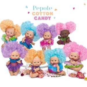 DISPLAY 8 PEPOTES COTTON CANDY DOLL DISPLAY