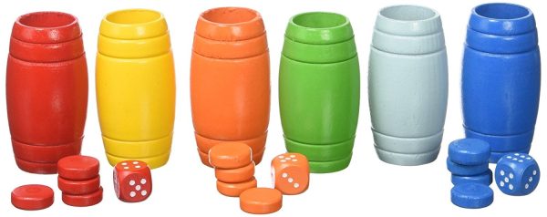 FICHAS PARCHIS - OCA 6 JUGADORES MADERA