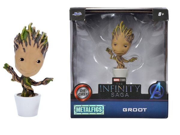 FIGURA METAL GROOT 10 CM MARVEL GUARDIANES DE LA GALAXIA DIE CAST - Image 2