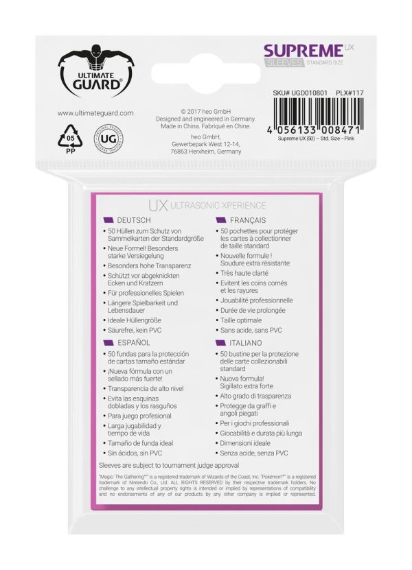 FUNDA METALIZADA FUCSIA 50 U. ULTIMATE GUARD - Image 3