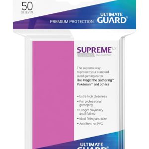 FUNDA METALIZADA FUCSIA 50 U. ULTIMATE GUARD