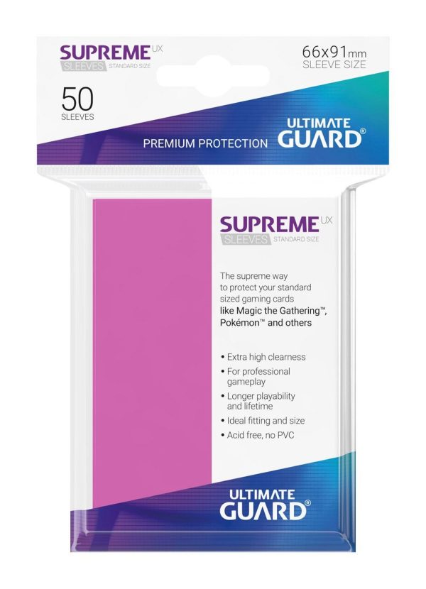 FUNDA METALIZADA FUCSIA 50 U. ULTIMATE GUARD