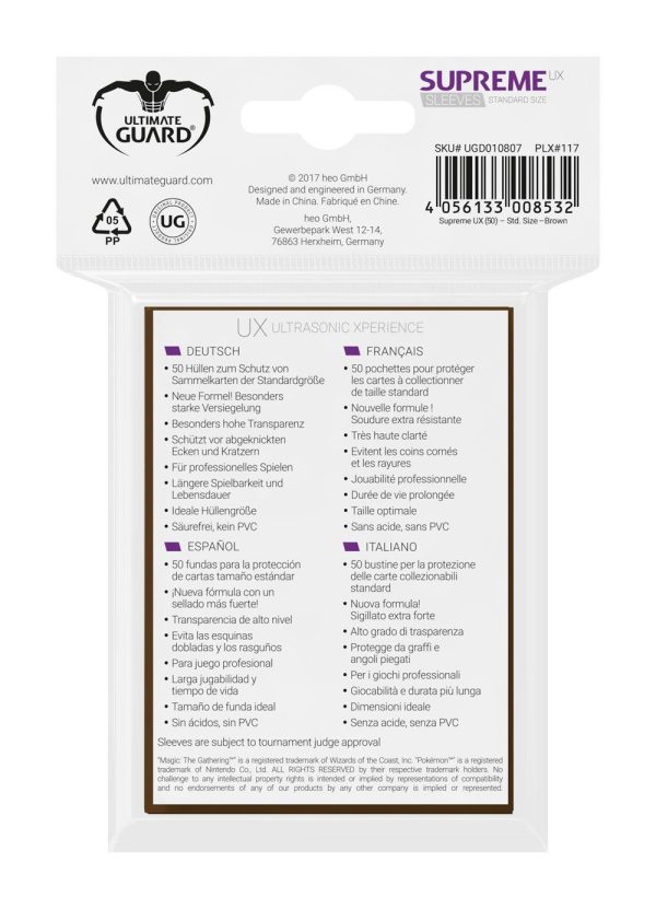 FUNDA METALIZADA MARRÓN 50 U. ULTIMATE GUARD - Image 3