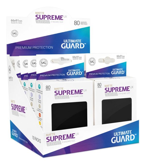 FUNDAS SUPREME UX TAMAÑO STANDAR NEGRO MATE 80 U - Image 2