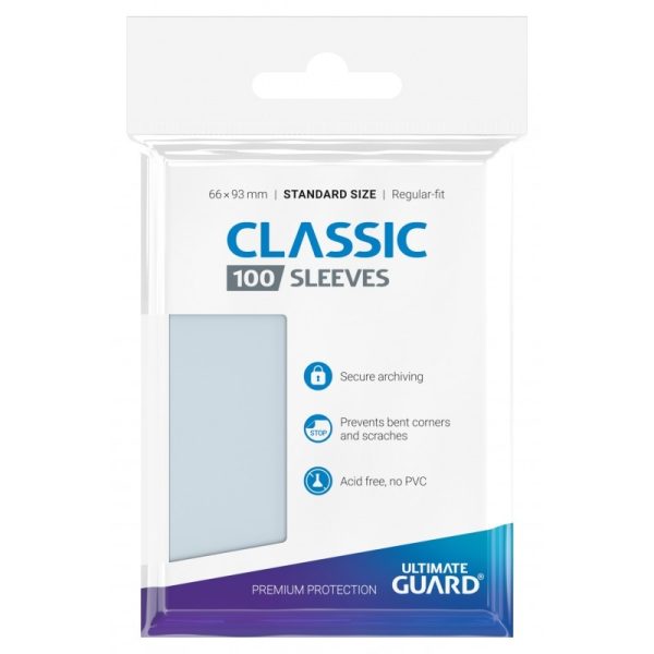 FUNDA TRANSPARENTE CLASSIC 100 U.  66x93 MM.