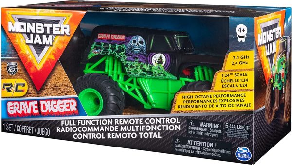 MOSNTER JAM RADIO CONTROL GRAVE DIGGER 1:24