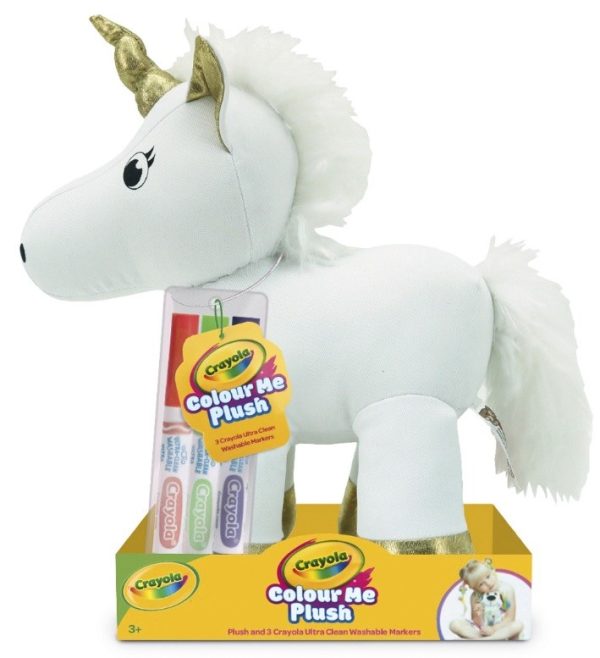 COLOREA TU PELUCHE UNICORNIO + 3 ROTULADORES