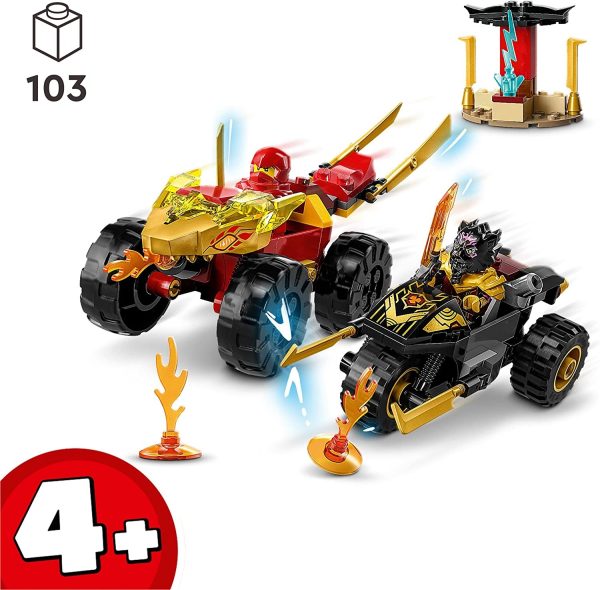 LEGO NINJAGO BATALLA EN COCHE Y MOTO DE KAI Y RAS - Image 3