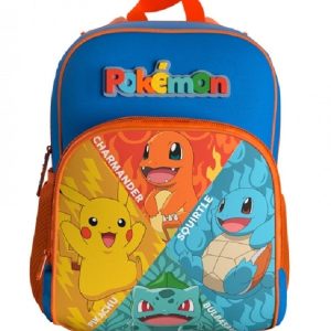 MOCHILA POKEMON KANTO STARTERS 30 CM