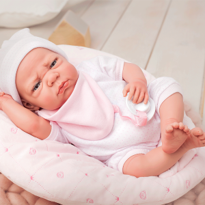 MUÑECA CON PESO ELEGANCE EDUR ROSA CON COJÍN