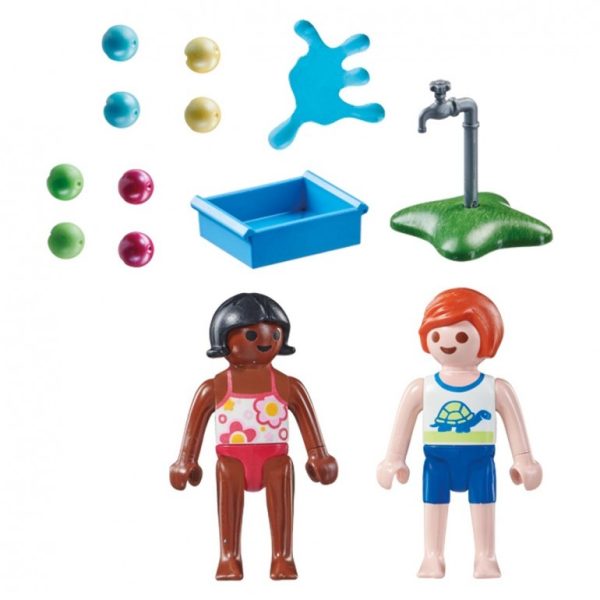 NIÑOS CON GLOBOS DE AGUA PLAYMOBIL - Image 2