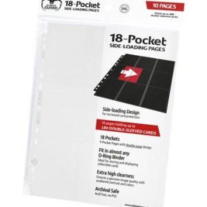PAQUETE 10 HOJAS DE 9 BOLSILLOS SIDE LOADING BLANCA ULTIMATE GUARD