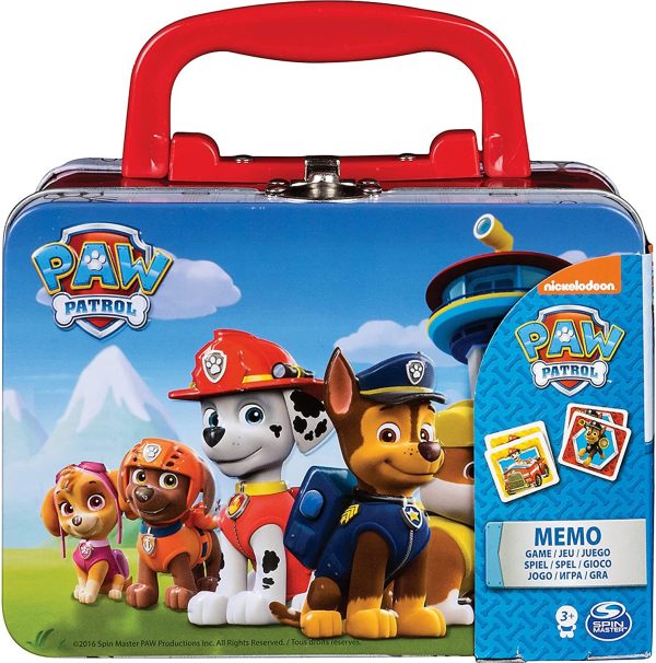 PAW PATROL JUEGO MEMO CAJA DE METAL