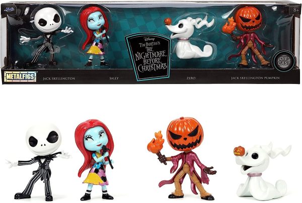 PESADILLA ANTES DE NAVIDAD PACK 4 FIGURAS METAL 7 CM