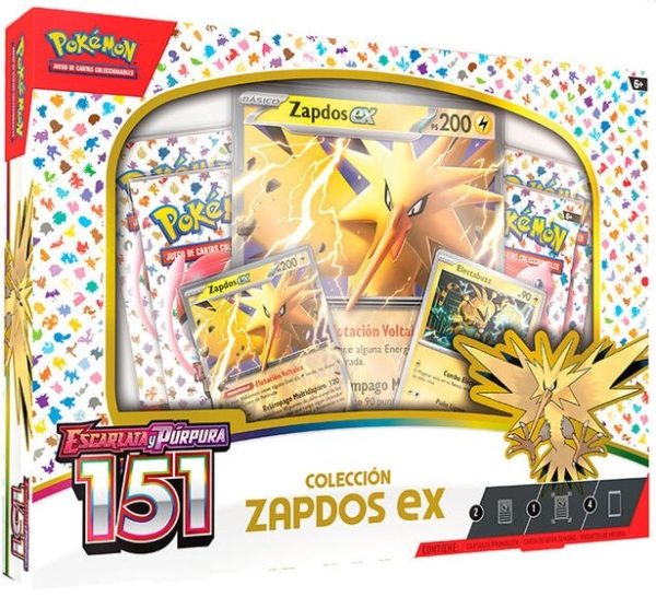 CAJA COLECCION POKEMON SV3.5 ZAPDOS EX BOX OVERSIZE 151 (CASTELLANO)