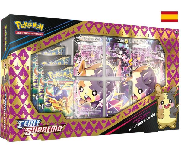 POKEMON 12.5 MORPEKO V-UNION PLAYMAT BOX CENIT SUPREMO CASTELLANO