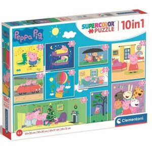 PUZZLE 10 EN 1 PEPPA PIG
