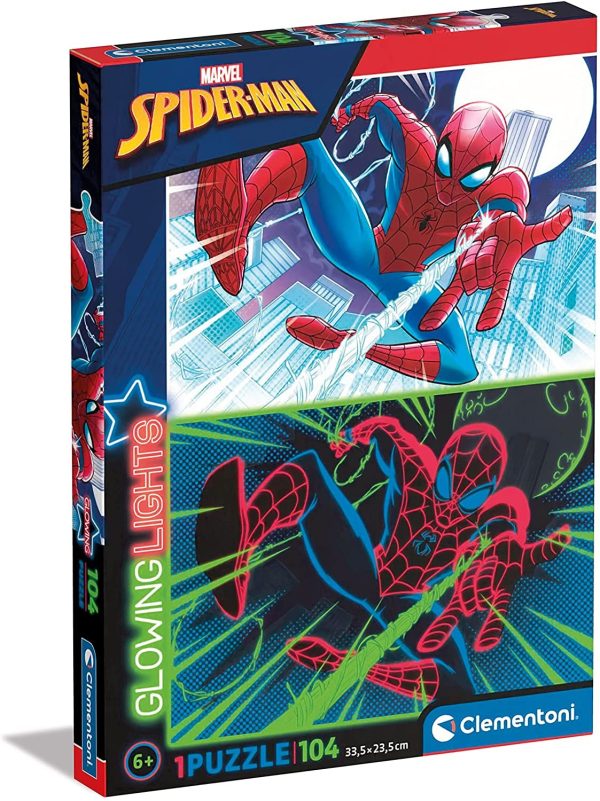 PUZLE SPIDERMAN 104 PIEZAS GLOWING LIGHTS
