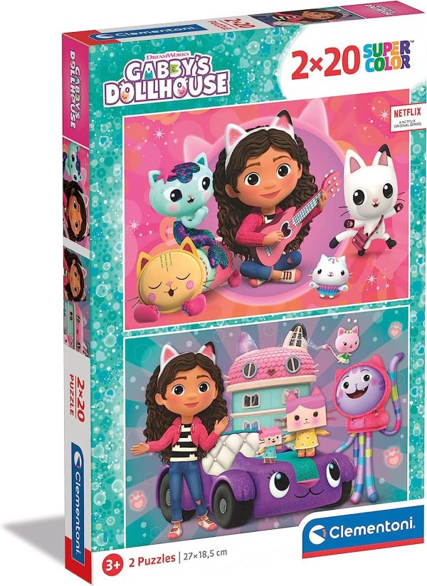 PUZZLE 2X20 PZAS LA CASA DE GABBY