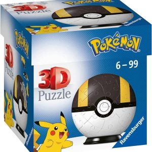 PUZZLE 3D POKEMON HYPERBALL NEGRA 54 PIEZAS