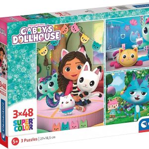 PUZZLE 3X48 PZAS LA CASA DE GABBY